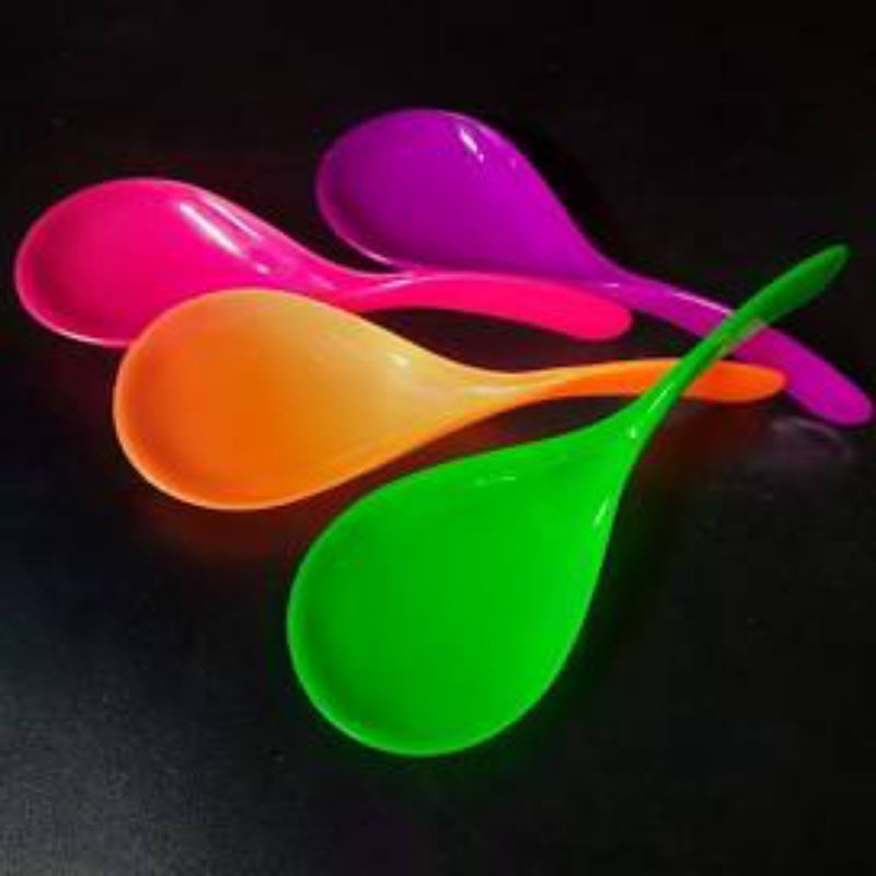 CENTONG NASI PLASTIK PELANGI/CENTONG PLASTIK NASI/CENTONG 12 PCS(1 LUSIN)