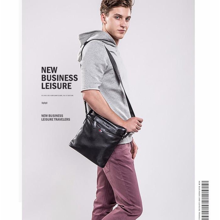 Tas Selempang Pria Kulit Sapi Asli Bison Denim Original (Bison-2490))