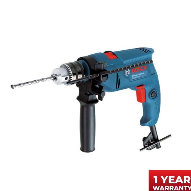 Bosch Bor Tangan Listrik Impact Dengan Cyl-4 Mata Bor Set 8Pcs Gsb 550