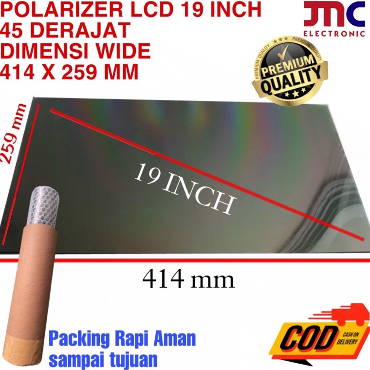 HOT SALE POLARIZER LCD 19 INCH 45 DERAJAT POLARISER POLARIZED LCD MONITOR PC 19IN POLARIS 19 INC 414