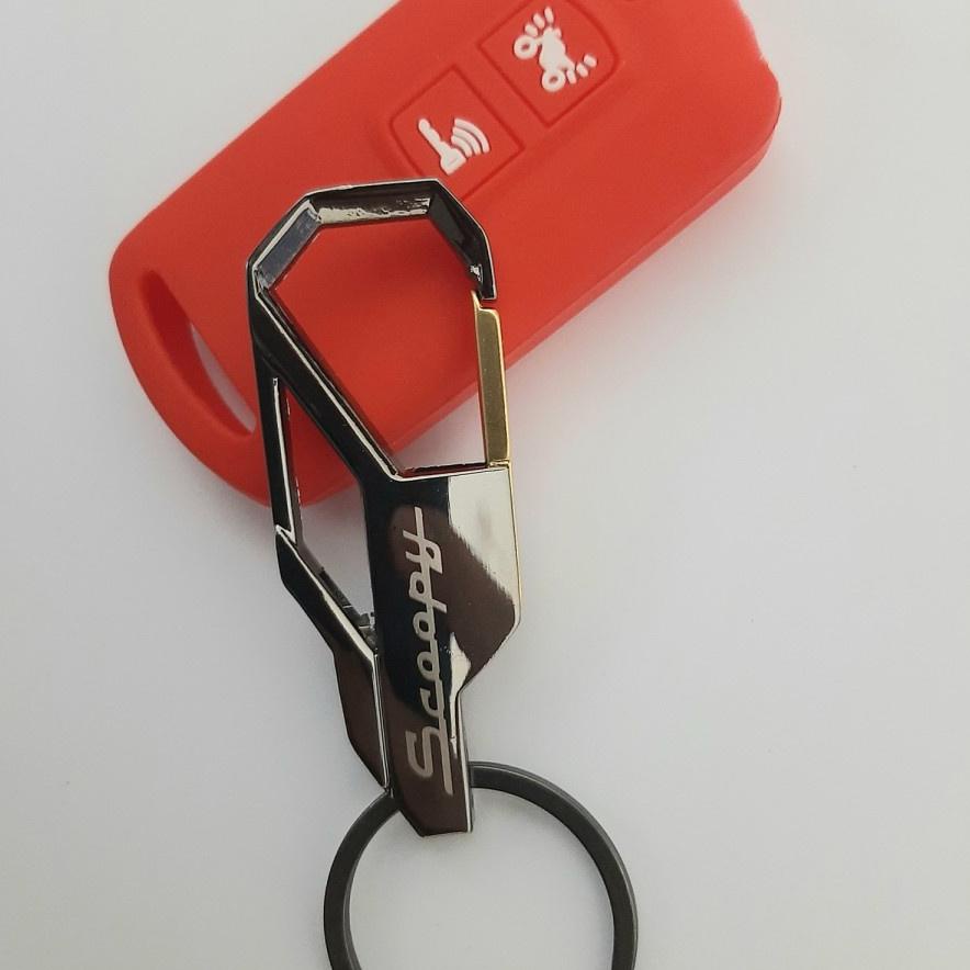 Sparepart Paket Logo Dan Cover Remot Silikon New Scoopy 2021-Sekarang Motor Resmi