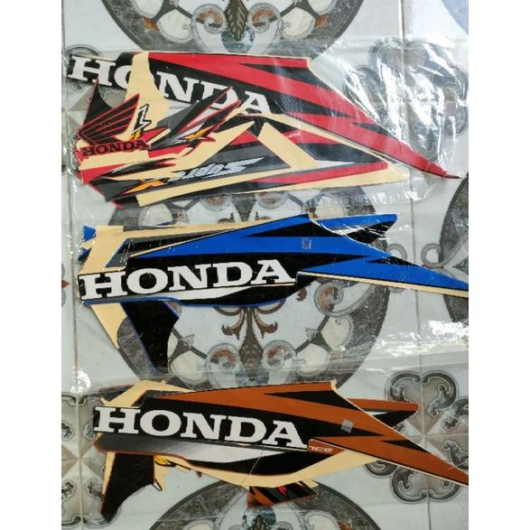 Aksesoris Striping Stiker Supra X 125 2006 Cw Motor Original