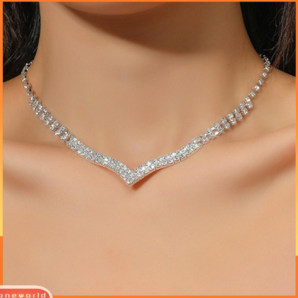 Update 1 Set Perhiasan Kalung Anting Rumbai Berlian Imitasi Untuk Wanita 2023