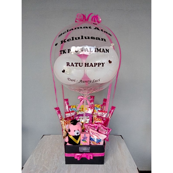 [BISA KIRIM HARI INI] Bucket balon/Balon ucapan/Bouquet balon/Bucket balon snack/Bucket Graduation/B