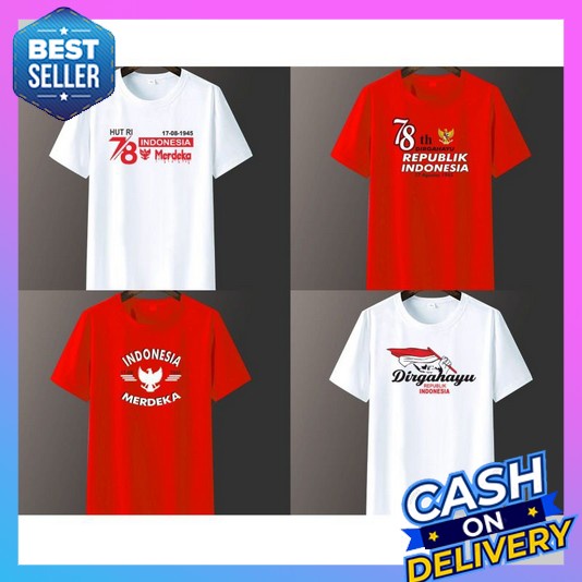 Kaos Hut Ri Ke 78 Dewasa 2023 Anak Lengan Panjang 17Agustus Pendek Jumbo Pakaian 17 Agustus Yang Lag
