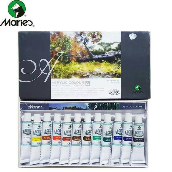 

Cat Acrylic Maries 12 Warna
