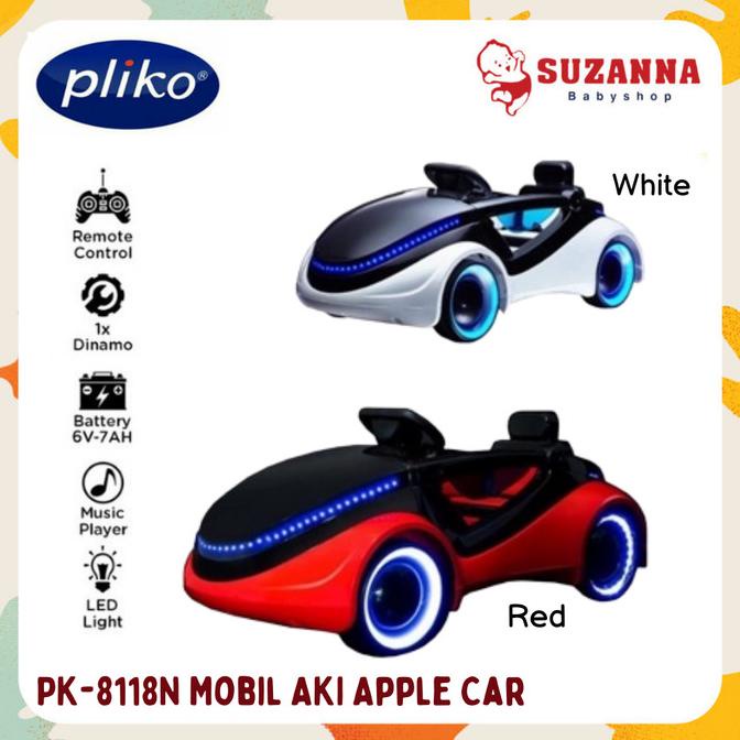 Pliko Pk-8118N Mobil Aki Apple Car - Mainan Mobil