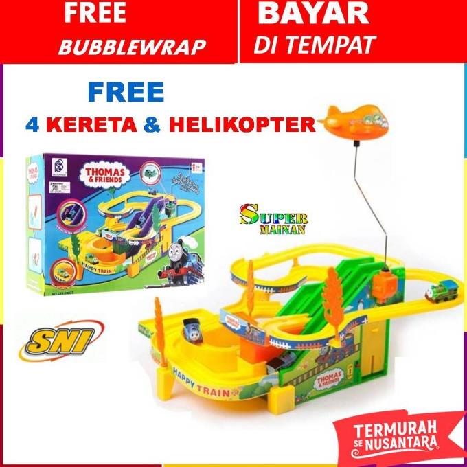 Mainan Anak Kereta Api Mainan Anak Rel Thomas Laki Laki Set Besar
