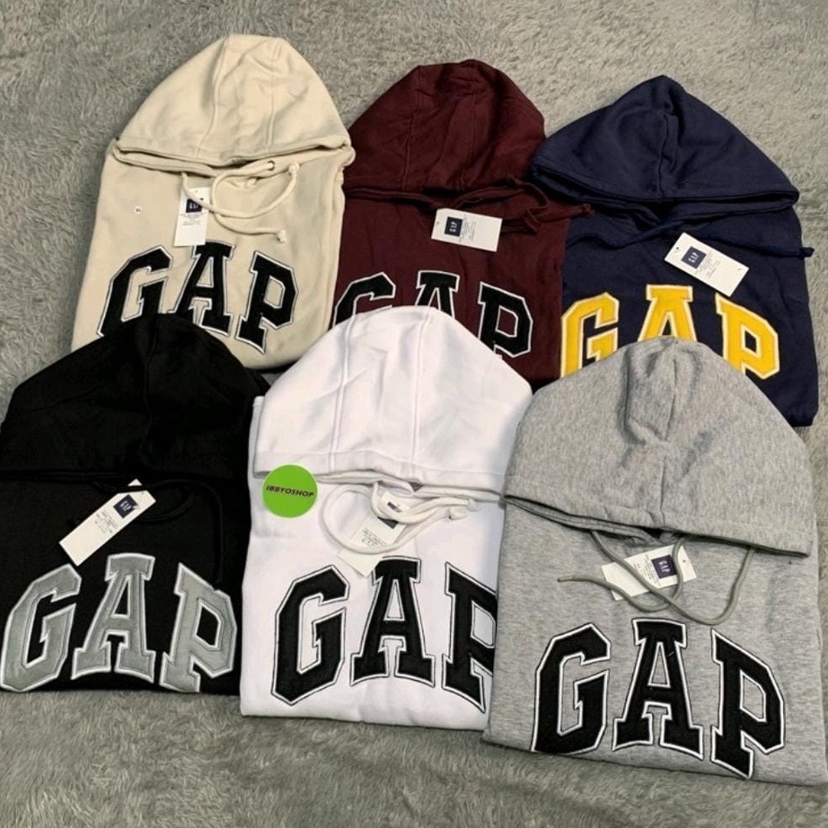 KZLZ6441㊎ [COD] Jaket GAP-Sweater Hoodie GAP Texs Bordir Original Distro Untuk Pria Dan Wanita Bahan