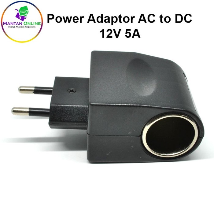 FREE ONGKIR POWER ADAPTOR AC - DC 12V 10A / CAR CHARGER SWITCH CIGARET PLUG FREE ONGKIR