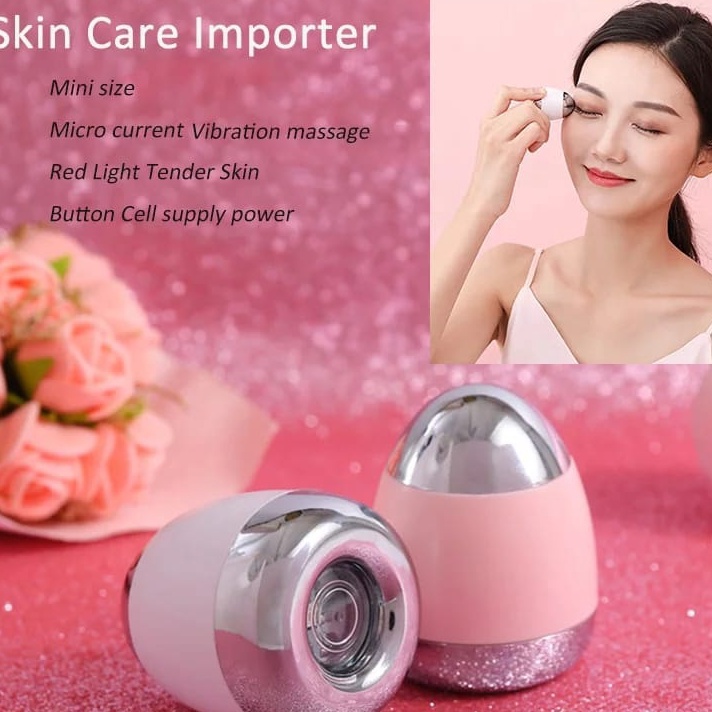 Alat Pijat Getar Wajah Facial Massager Untuk Mengencangkan Wajah Sinar Infared Ultrasonik Magnetik A