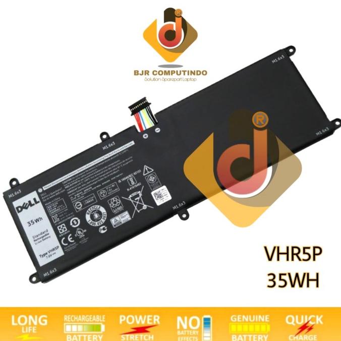 Baterai Dell Latitude 11 5175 5179 E5175 E5179 2 in 1 VHR5P 35WH ORI