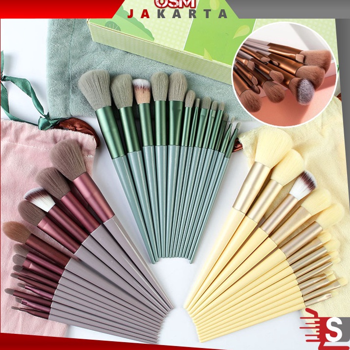 Code2t7Sh OSM JKT K5484 Kuas Make Up Set 13PCS / Alat Make Up / Kosmetic Brush / Make Up Tools / Bru