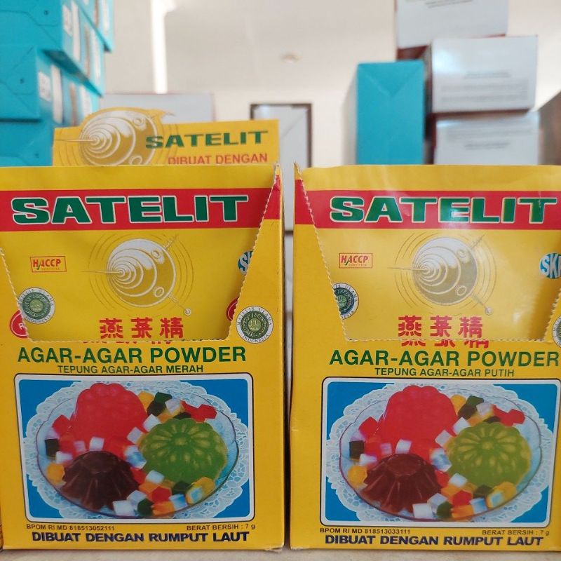 

SATELIT AGAR AGAR POWDER 7GR BERBAGAI RASA MERAH PUTIH HIJAU COKLAT