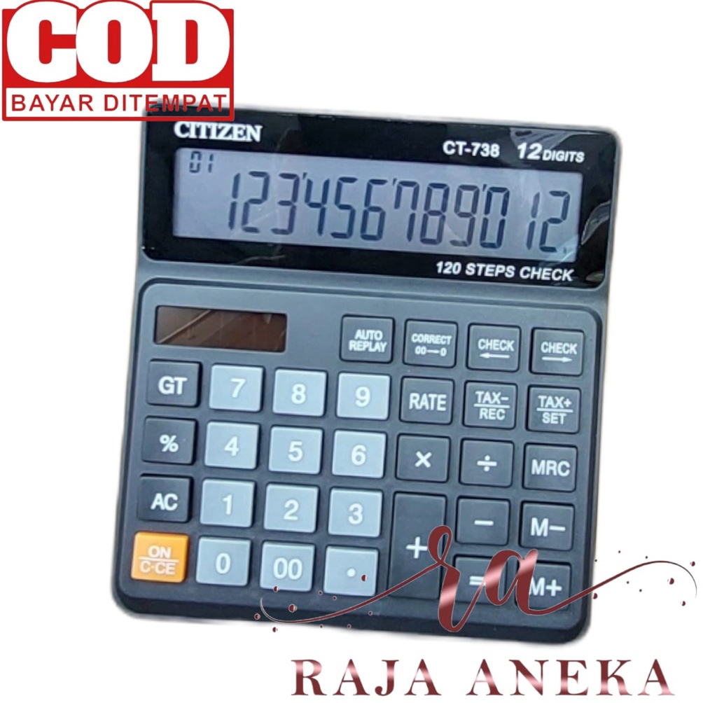 

Grosir Calculator Citizen 738 Kalkulator Citizen CT-738 12 digit Kalkulator Dagang Citizen CT 738 CI8