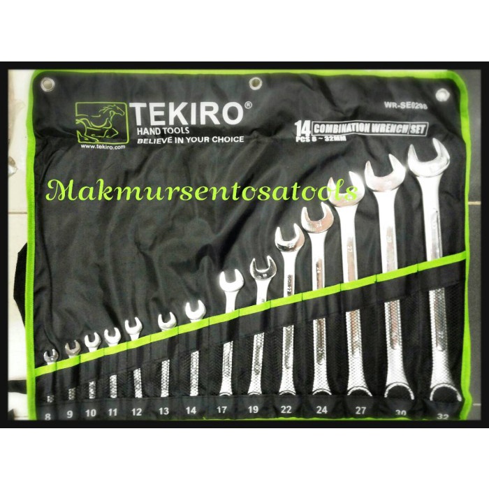 KUNCI RING PAS SET 14PCS 8 - 32MM TEKIRO