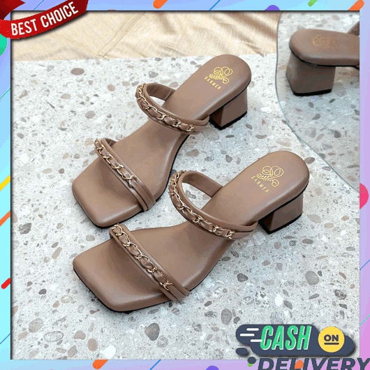 Sandal Heals Sendal Jinjit Andin Ikatan Cinta Hak Tahu Kaca Haihil Sandal Heels Hils Hak Tahu Kanvas