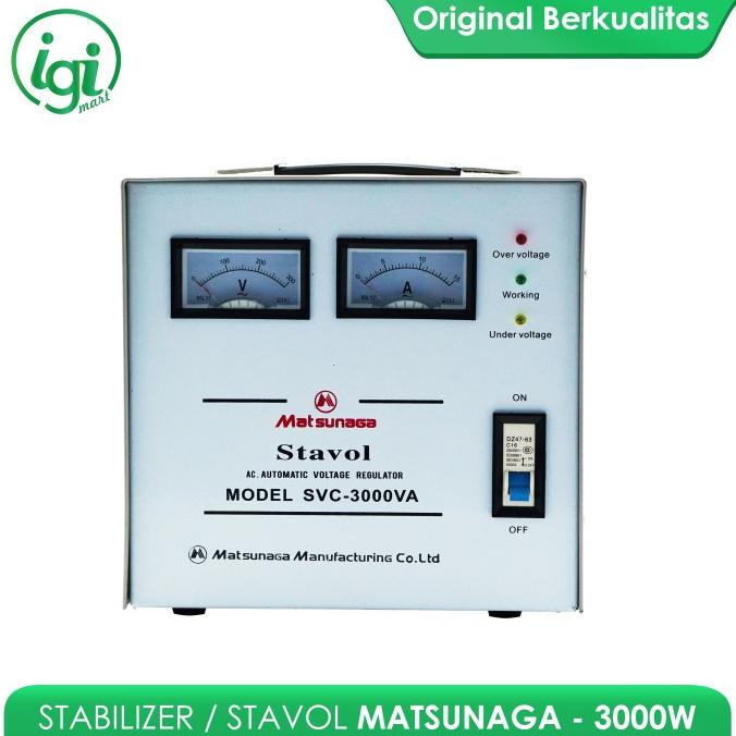 Stavolt Stabilizer SVC 3000 Watt Matsunaga