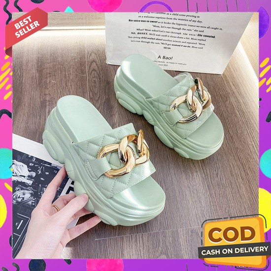 Sendl Wanita Santai Sandak Eid Mubarak Series 2023 Senda Murah Sansal Lebaran Ied Mubarak Aandal Per