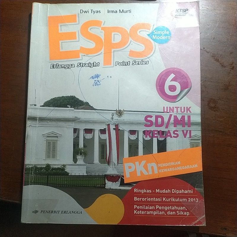 Buku Erlangga ESPS PKN Kelas 6 sd