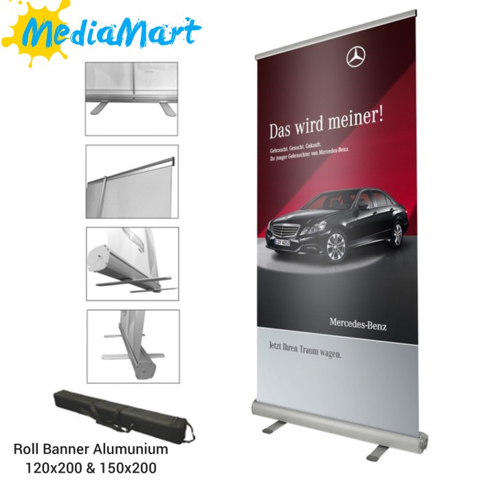 Best Seller Roll Up Banner Alumunium Premium 120X200 Standing Banner