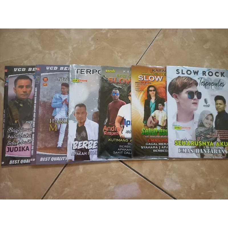 KASET VCD DVD SLOW ROCK MALAYSIA RANDOM 3 PCS 25RB