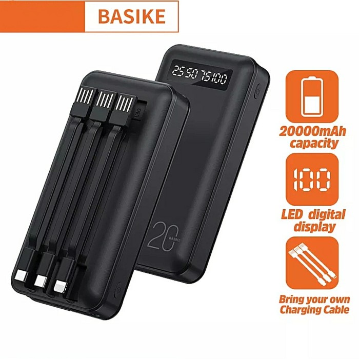 Terlaris Power Bank 20000Mah Basike-Pt115P
