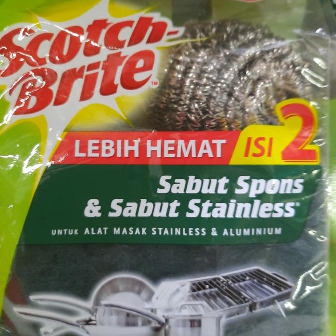 Terlaris 3M Scotch Brite Sabut Spon & Sabut Stainless