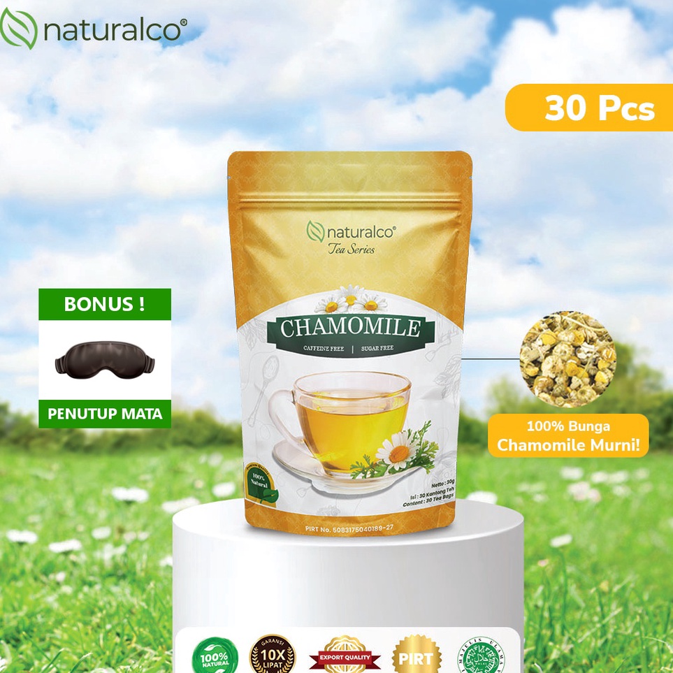 

Dijual Naturalco Chamomile Tea 30 Tea Bags | Teh Bunga Chamomile 30 Kantong Teh Untuk Insomnia {Naturalco Tea Series} | Garansi 100% Murni & Alami | Siap Seduh Tinggal Celup