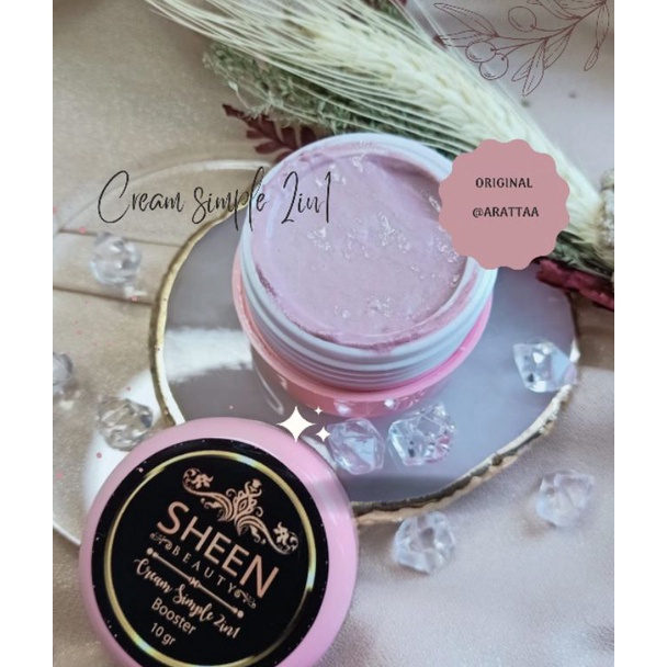 Id V1h1G SHEEN BEAUTY ORIGINAL || Cream Simple 2 in 1 Booster (krim siang malam)