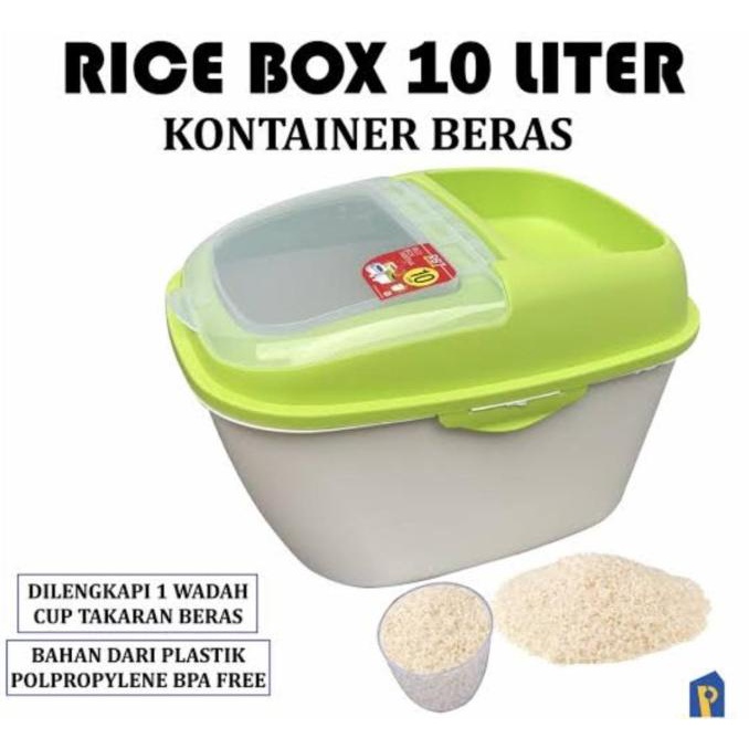 New Rice Box Tabitha . Kontainer Beras . Rbt 10 Liter . Tempat Penyimpanan