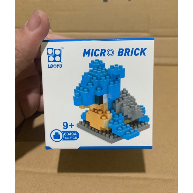 Mainan Balok Pokemon Lapras figure puzzle balok susun puzzle