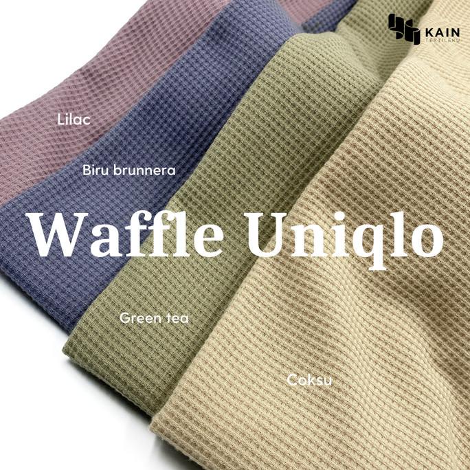 (:(:(:(] Bahan Kain Knit Waffle Uniqlo Premium Spandex per 1 kg
