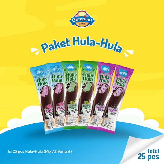 Terlaris Hulahoop Paket Ice Cream Campina Hula-Hula - Es Krim