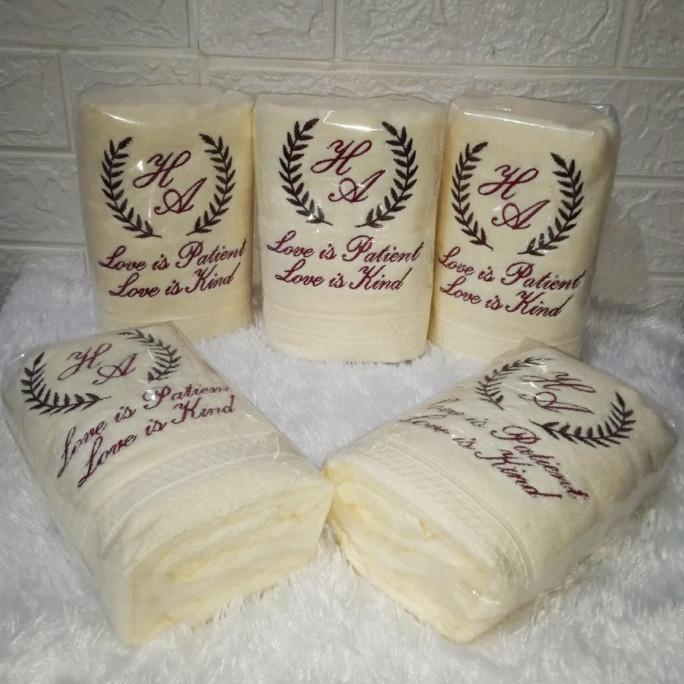 %$%$%$%$] souvenir handuk bordir/ handuk custom/souvenir nikah