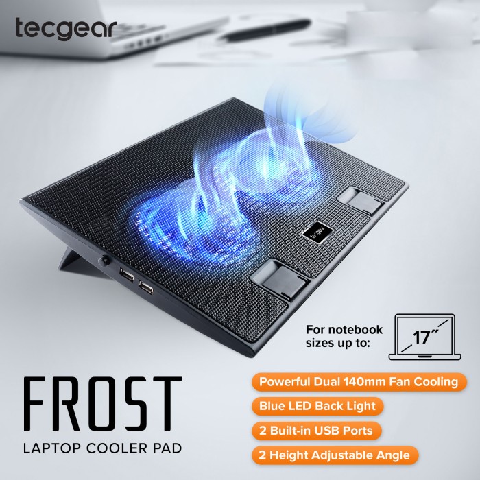 Terlaris Double Fans Cooling Pad Laptop Pendingin Notebook Tatakan Laptop Kipas