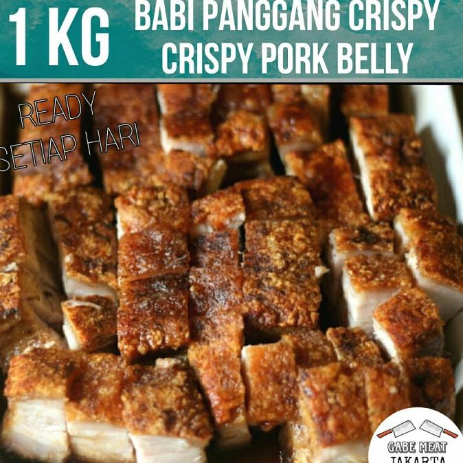 

1 KG Babi Panggang Crispy Pork Belly - Siu Yuk Siobak Sambel Gabe
