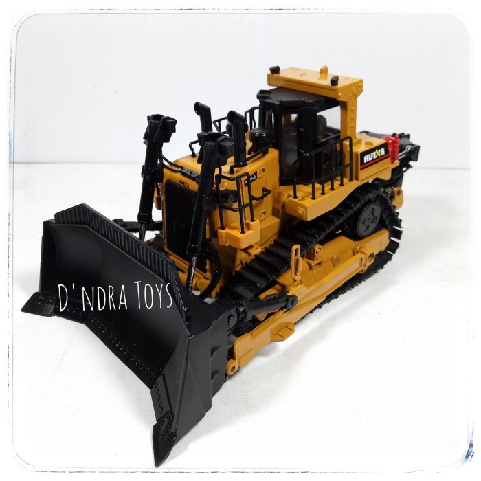 Huina Diecast Dozer Miniatur Alat Berat Bulldozer
