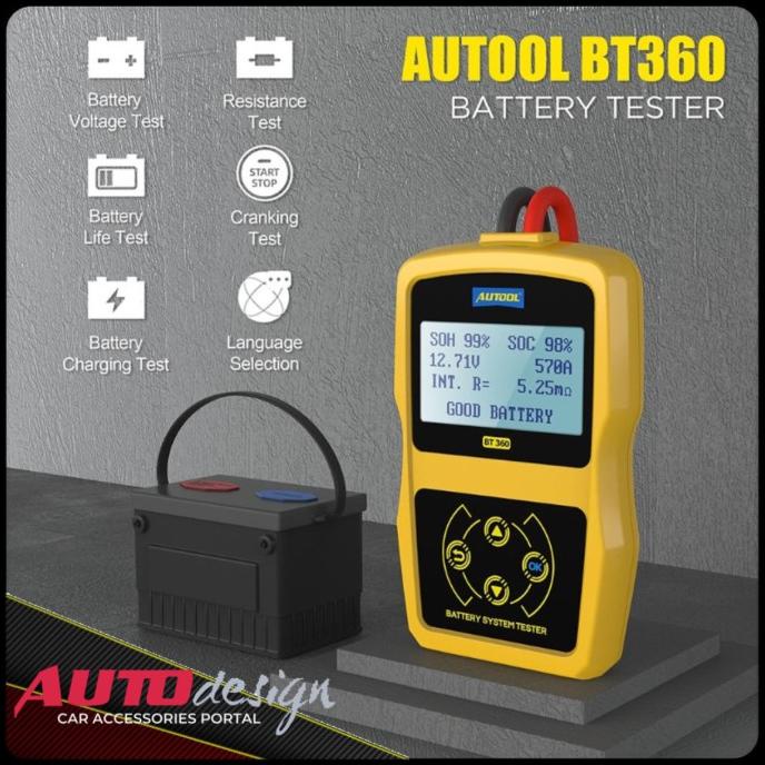 Battery Tester Analyzer Autool 12V - 2400 CCA