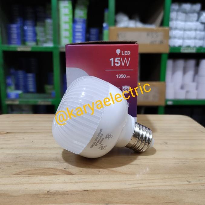 """] LAMPU BOHLAM LED APPLE BULB INLITE 15WATT IN LITE 15 WATT PUTIH INB012