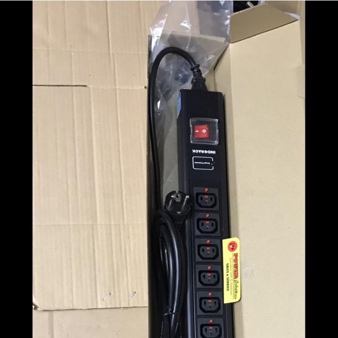 Indorack Power Distribution Unit 6 Outlet Socket IEC 320 C14- C13 EU