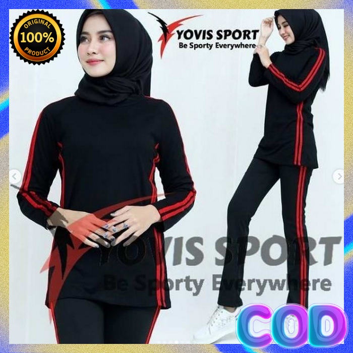 Set Baju Senam Wanita Aerobic 1 Set Baju Senam Aerobik One Set Bju Perempuan Dewasa Setelan Olahraga