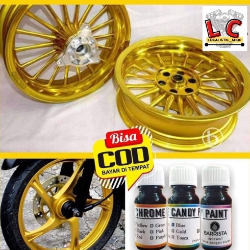 

[F8F] Cat Logam Pewarna logam Permanen instan Candy Chrome instant Cat Oles paling laris ❃Baru