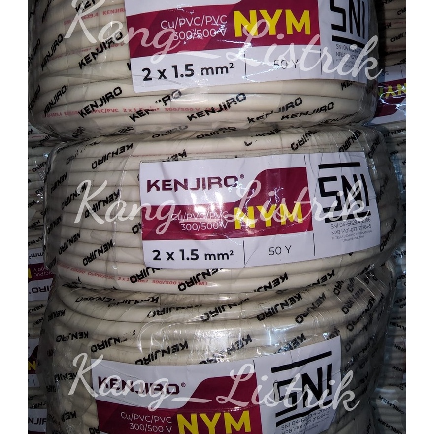✨MEN SALE✨ Kabel NYM KENJIRO 2x1,5mm SNI / Kabel SNI NYM 2x1,5mm serbuuu 