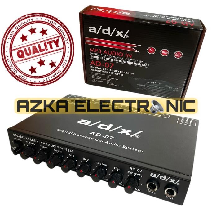 Preamp Parametrik Equalizer Tone Control Karaoke Mobil ADX 07