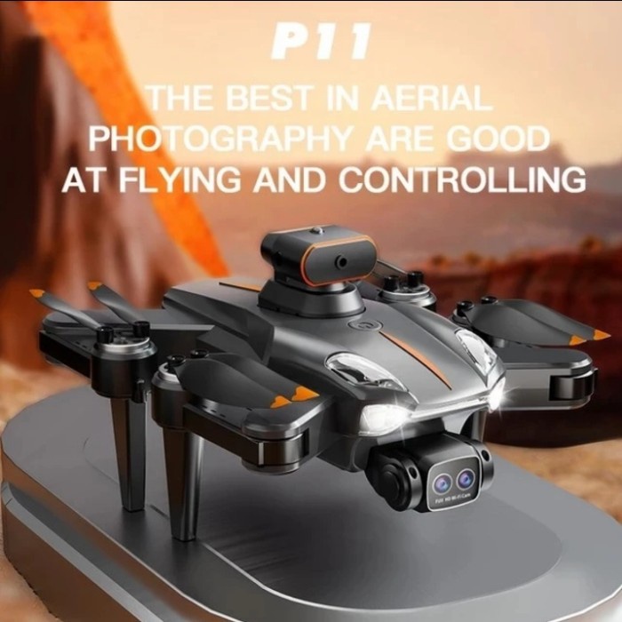 DRONE P11S MAX DUAL CAMERA 4K OPTICAL FLOW ANTI TABRAK VS K101 MAX ORIGINAL