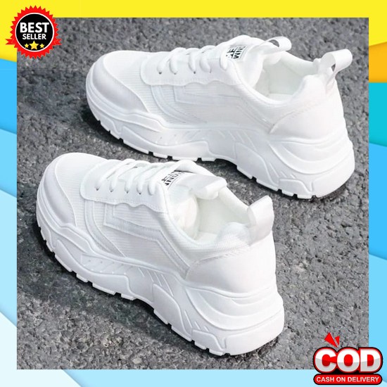 【Super Classic】Sepatu Sneakers Wanita Putih Sepatu Sekolah Anak Perempuan Sepatu Olahraga Wanita Sty