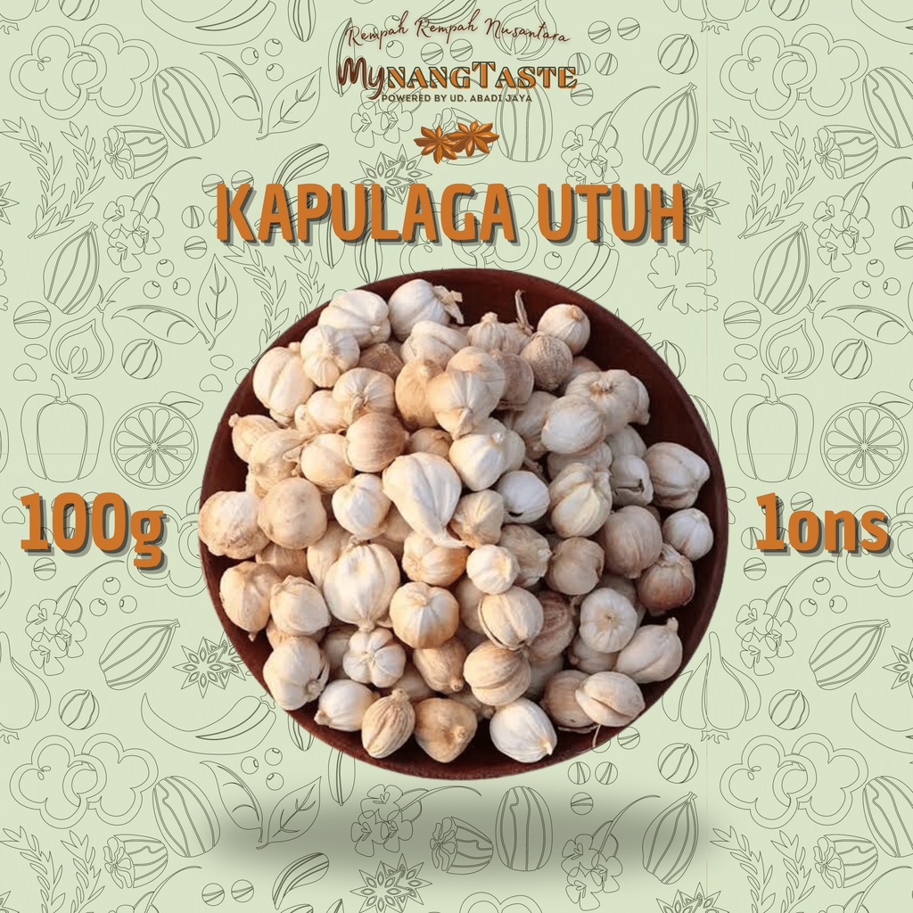 

Kapulaga Asli 100% KUALITAS PREMIUM 100gr