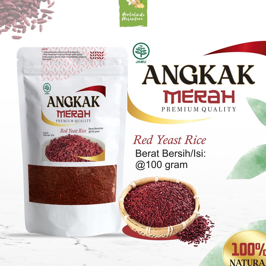 

→➘✹ Angkak, Angkak Merah, Angkak Beras Merah Asli 100 Gram PREMIUM Paling Popular