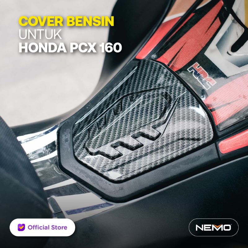 NEMO Cover Bensin / Tutup Bensin Carbon Honda PCX 160